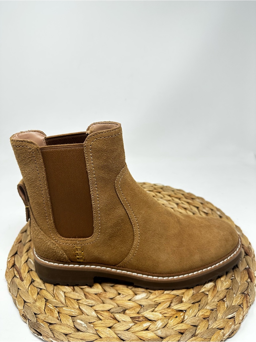 Cole Haan Women's Greenwich Waterproof Chelsea Booties Golden Toffee Size 9